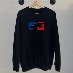 Black Red Blue Limp Bizkit 90s Y2K Rap Rock Band Crewneck Sweatshirt